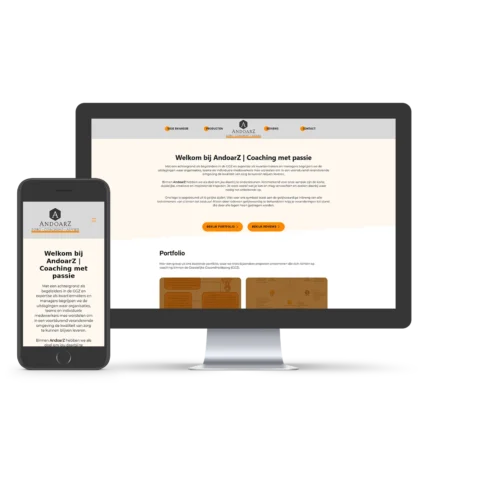 AndoarZ website mockup