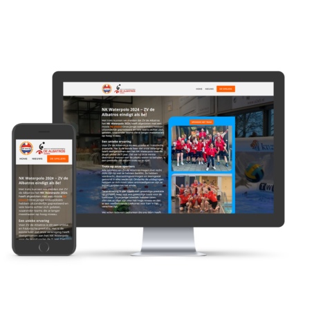 NK Selectie website mockup